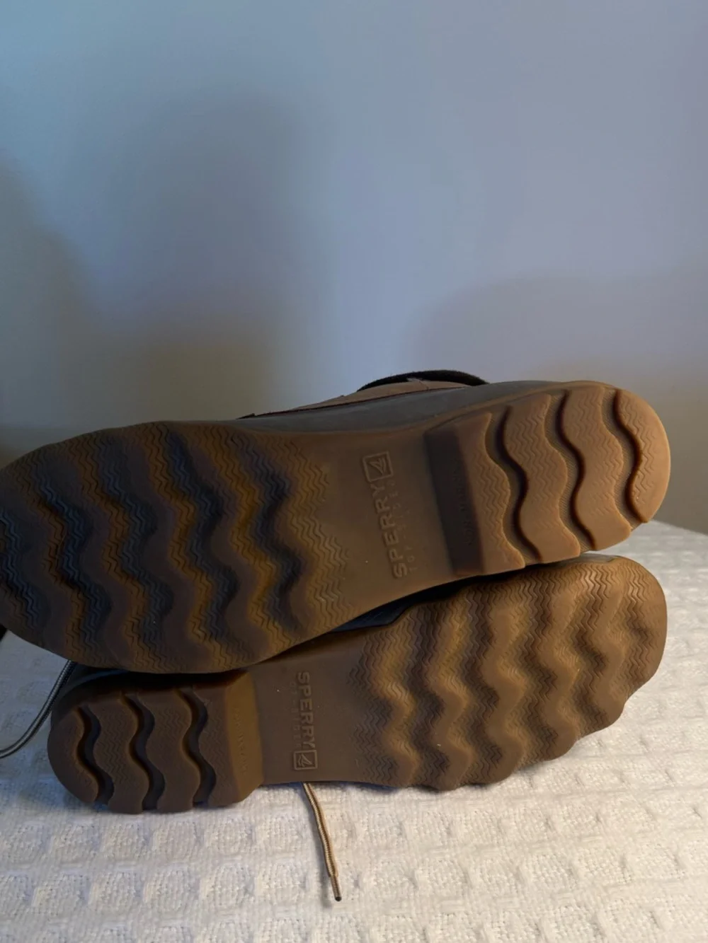 Sperry Two-Tone Brown and Dark Brown Waterproof Duck Boots